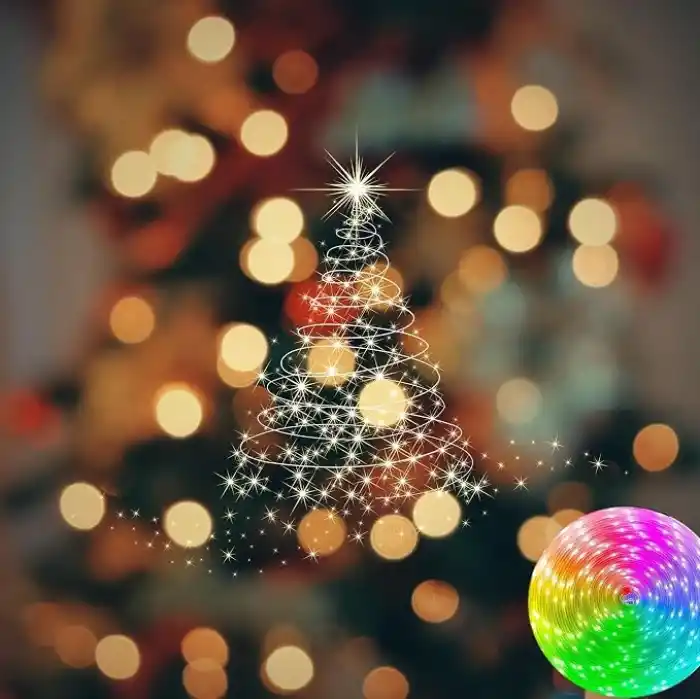 Amber LED Pixel Rgb Magic Peri ışık - 5v Usb Girişli, Bluetooth Uygulamalı, Uzaktan Kumandalı, Müziğe Duyarlı, Suya Dayanıklı, Parti, Yılbaşı, Doğum Günü, Eğlence için (10 Metre)