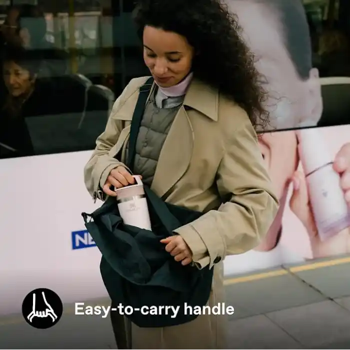 STANLEY Café-to-Go Termos Bardak 0.35 Litre - Pembe Kuvars (Rose Quartz) | Paslanmaz Çelik