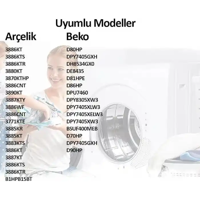 Kurutma Makinesi Sünger Filtresi Arçelik, Beko ile Uyumlu 5 Adet