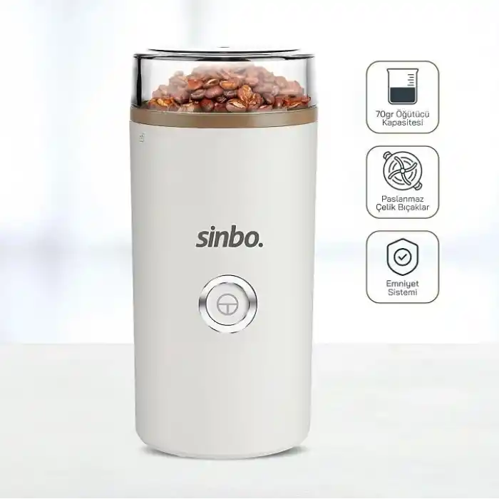 Sinbo SCM-2980 Kahve ve Baharat Öğütücü, Sinbo Kahve Öğütücü, Baharat Öğütücü