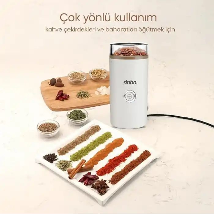 Sinbo SCM-2980 Kahve ve Baharat Öğütücü, Sinbo Kahve Öğütücü, Baharat Öğütücü