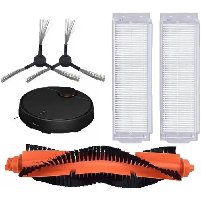 Mi Vacuum Mop Pro (STYJ02YM) / Vacuum Mop P (XMSTJQR2S) ile Uyumlu Filtre,Fırça Yedek Parça Aksesuar Seti-Siyah 5 Parça