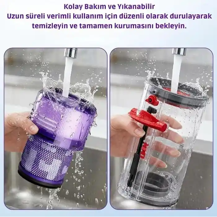 Dyson V11, V15 ile Uyumlu Toz Haznesi ve Filtre Seti