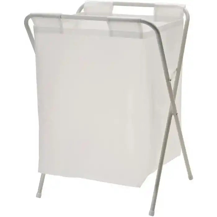 IKEA 50 Litre Beyaz,Katlanır, Çamaşır Sepeti Açılır Kapanır Pratik Kirli Sepeti 50 Lt U42X G43X Y60 cm