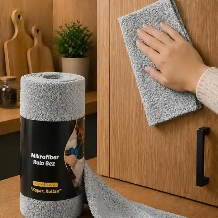 Jouis Mikrofiber Rulo Bez Seti - 20 Adet Kopar Kullan Kullan At Temizlik Bezi, Mutfak, Banyo ve Araç için Yüksek Emici Kurulama Bezi, Tekrar Yıkanabilir Genel Amaçlı Mikrofiber Havlu Havlu Paket