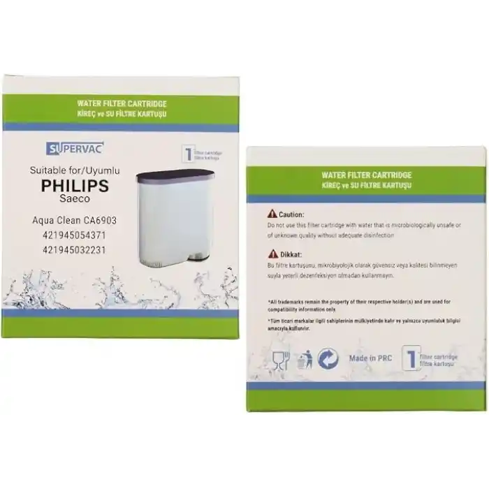 Philips Espresso Makinesi EP3246 EP3343 EP3347 Aqua Clean ile Uyumlu Filtre, Aquaclean Ca6903/00