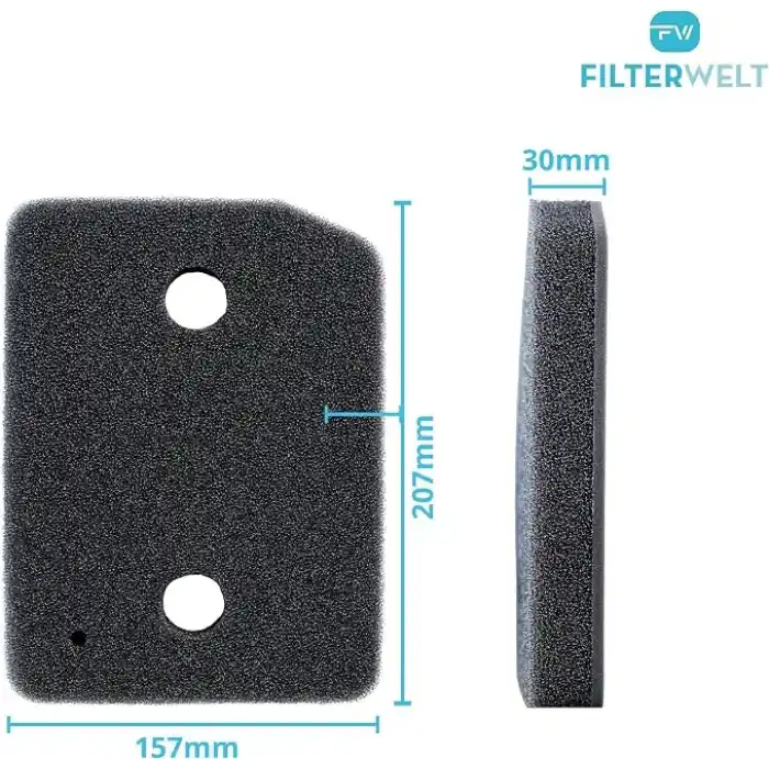 Miele 9164761 kurutma makinesi için 2li filtre seti, ısı pompalı kurutucu, ince kaba | 207 x 157 x 30 mm, sünger filtre, filtre matı, yoğuşmalı kurutucu, tiftik filtresi, köpük filtre süngeri