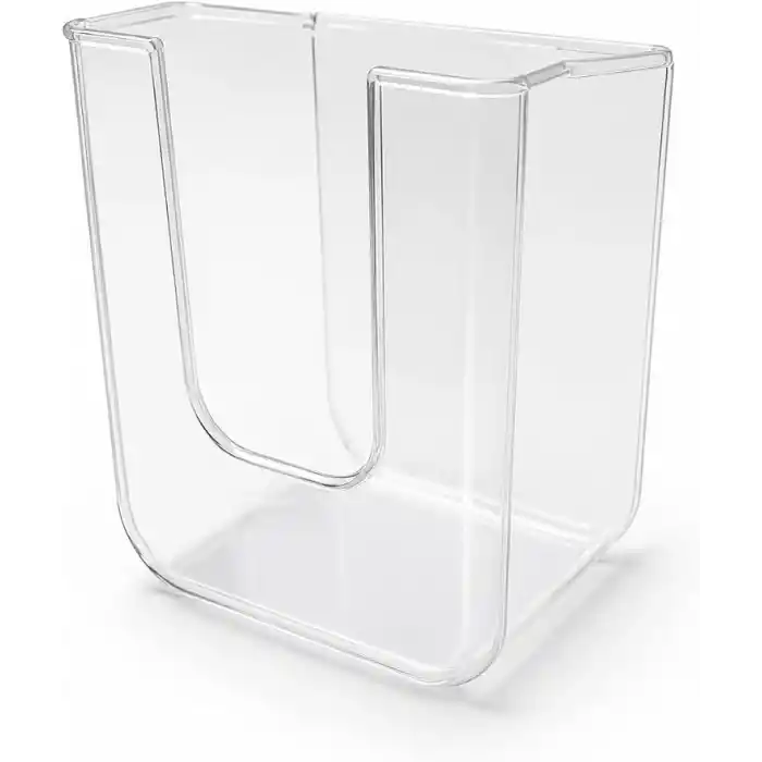Orret Home Duvara Yapıştırılabilir Islak Mendil Kutusu, Şeffaf Kırılmaz Plastik Mendillik Peçetelik, Yapışkanlı Duvar Tipi Islak Mendil Tutucu Organizer, Banyo Mutfak, 11,5 x 8,5 x 14 cm