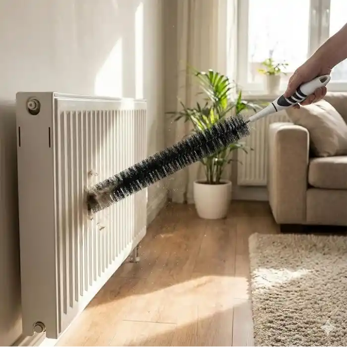 Ergonomik Kalorifer Peteği Temizleme Fırçası – Esnek Uzun Yapı, Kolay Toz ve Kir Temizliği, Dar Alanlara Ulaşan Pratik Fırça, Ev ve Ofis Kullanımına Uygun