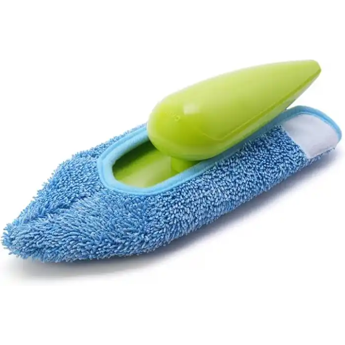 Silva Mikrofiber El Mopu - Koltuk, Halı, Duvar ve Araç İçi Temizlik Aparatı, Çift Taraflı Ultrafiber Bez, Islak ve Kuru Kullanım, Ergonomik Sap, Tekrar Kullanılabilir Bez