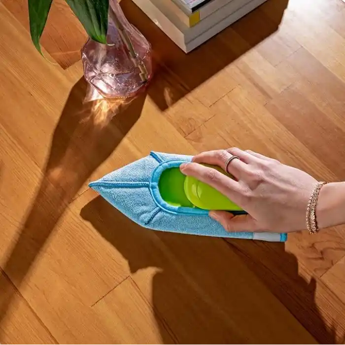 Silva Mikrofiber El Mopu - Koltuk, Halı, Duvar ve Araç İçi Temizlik Aparatı, Çift Taraflı Ultrafiber Bez, Islak ve Kuru Kullanım, Ergonomik Sap, Tekrar Kullanılabilir Bez