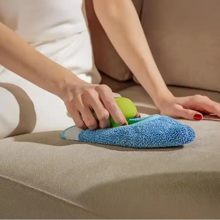 Silva Mikrofiber El Mopu - Koltuk, Halı, Duvar ve Araç İçi Temizlik Aparatı, Çift Taraflı Ultrafiber Bez, Islak ve Kuru Kullanım, Ergonomik Sap, Tekrar Kullanılabilir Bez