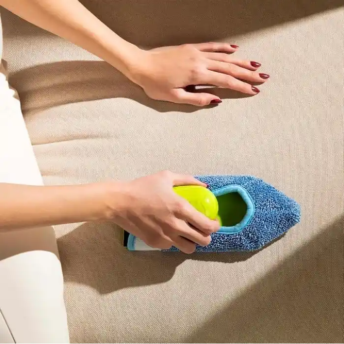 Silva Mikrofiber El Mopu - Koltuk, Halı, Duvar ve Araç İçi Temizlik Aparatı, Çift Taraflı Ultrafiber Bez, Islak ve Kuru Kullanım, Ergonomik Sap, Tekrar Kullanılabilir Bez