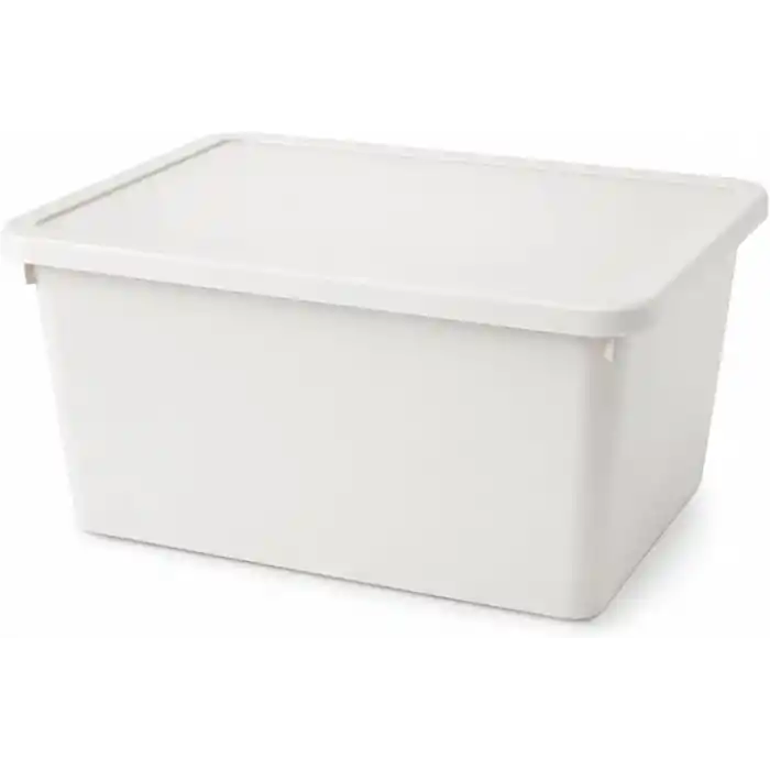 Orret Home 20 Litre Kapaklı Plastik Depolama Kutusu Organizer Kutu Çok Amaçlı Düzenleyici Saklama Kutusu Ev İçi Dolap İçi Oyuncak Kıyafet Banyo Mutfak Organizer Kutusu