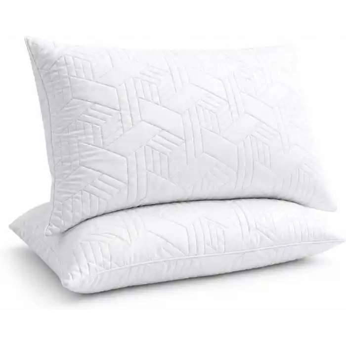 2 Li İtalyan 1200gr Microfiber Orta Sertlikte Boyun Destekli Rahat Nefes Alan Yastık (50x70)
