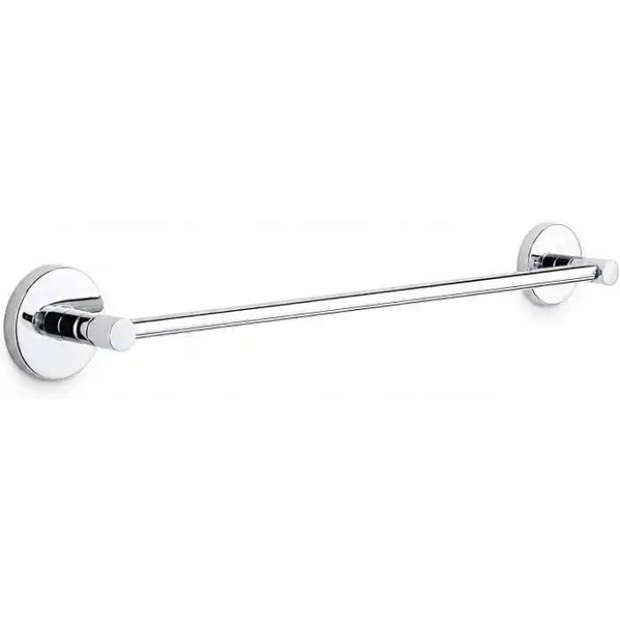 Alper Banyo 304 Paslanmaz Çelik Havlu Askısı 40 cm, Parlak Krom Kaplama, Yapışkanlı ve Vidalı Montaj, Banyo Aksesuarı