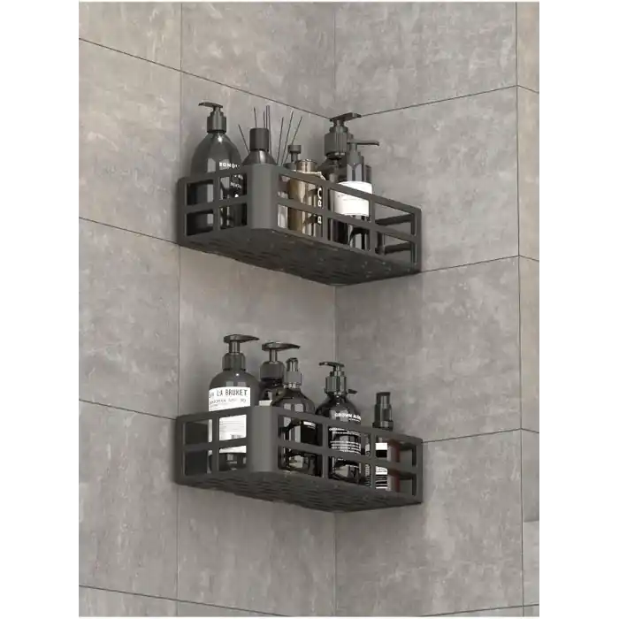 Mithra Life 2 Adet Düzenleyici Yapışkanlı Banyo Organizer Duş Rafı MIT1146
