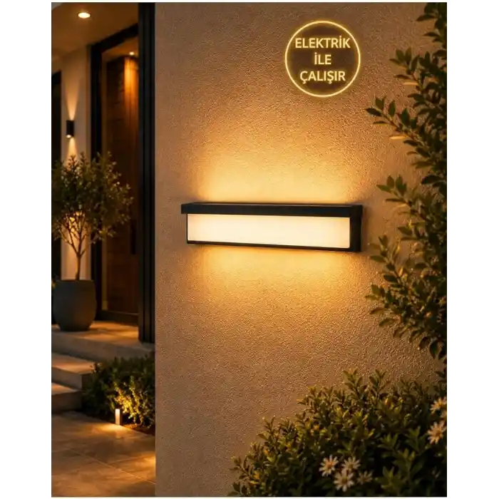 EOS Duvar Aplik 20 Watt LED Lamba, 1800 Lümen 3200 Kelvin Sarı Işık, Banyo, Balkon, Merdiven Duvar Aydınlatma