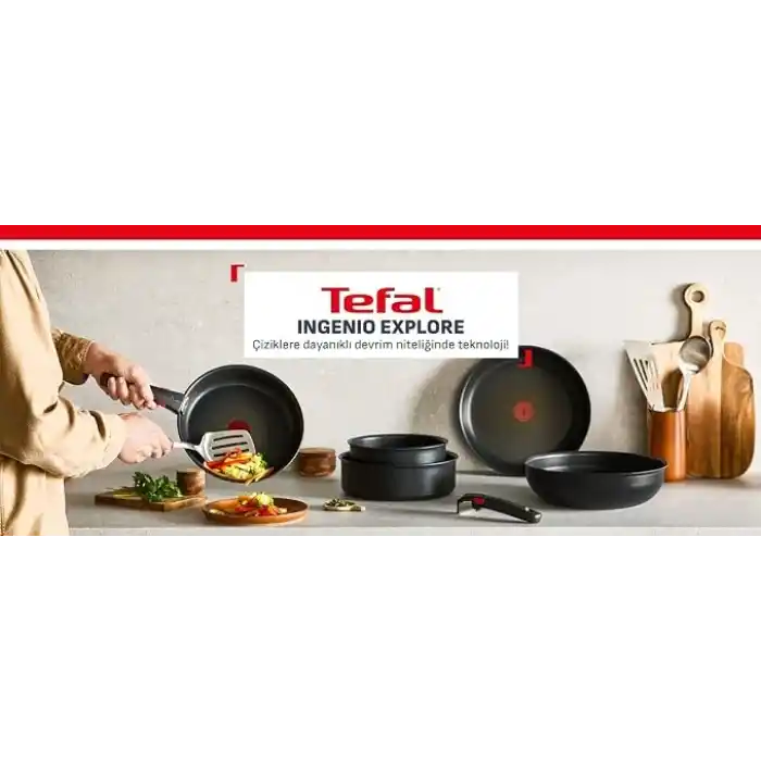 TEFAL Ingenio Explore Fusion Core 9X Büyük Tava Ve Tencere Seti - 10 Parça