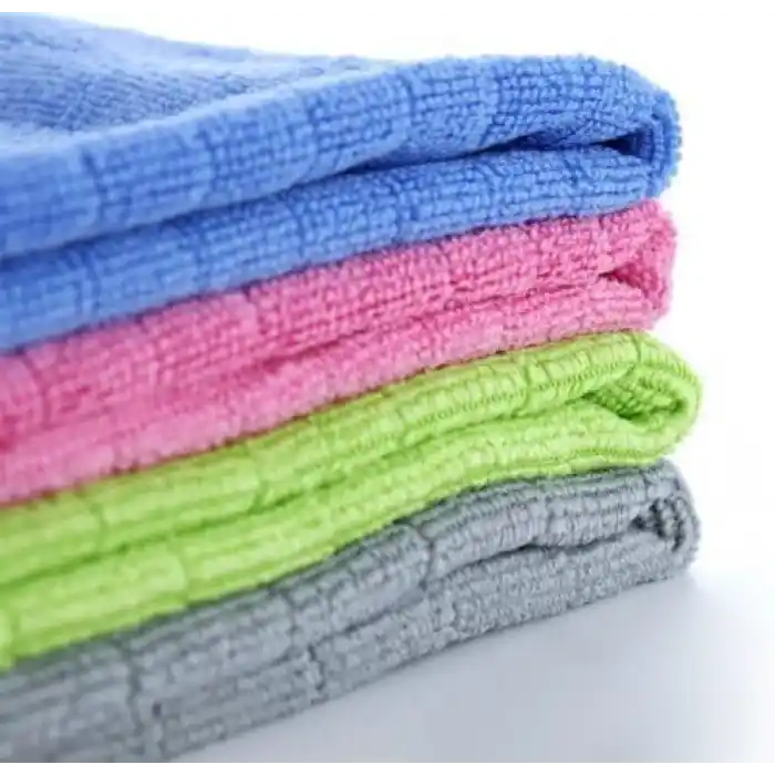Orret Home 3 Adet Mikrofiber Kareli Mutfak Bezi, 40x40 cm, Leke ve Koku Tutmaz, 1100 GSM, Deterjanla Kullanıma Uygun, Oto Yıkama ve Toz Alma için Simli Bez x3 Adet