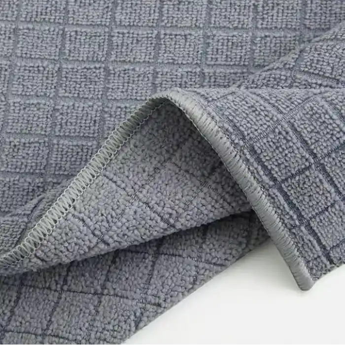 Orret Home 3 Adet Mikrofiber Kareli Mutfak Bezi, 40x40 cm, Leke ve Koku Tutmaz, 1100 GSM, Deterjanla Kullanıma Uygun, Oto Yıkama ve Toz Alma için Simli Bez x3 Adet