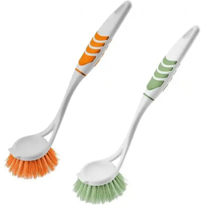 Titiz Softon 2li Lüx Yuvarlak Lavabo Fırçası (TP-335) - Mavi Ergonomik Saplı Lavabo ve Tezgah Fırçası Paketi