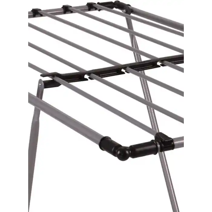 MallArt® Gri Katlanabilir Çamaşır Kurutmalığı – Kompakt ve Dayanıklı Metal Gövdeli Kurutma Askısı | Banyo, Balkon, Teras ve Bahçe Kullanımı için Uygun