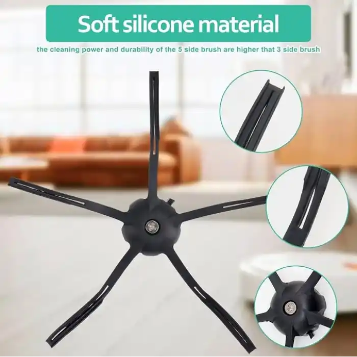 Chuancheng Xiaomi Roborock S5 Max S6 Pure S6 MaxV Rulo Fırçalar için 9lu Paket Yedek HEPA Filtre Paspas Bezi Aksesuarı (Beyaz)