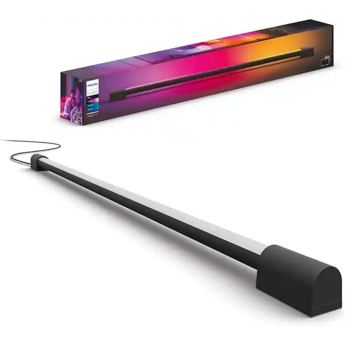 Philips Hue Play Gradient Light Tube Renklı Akıllı Led Aydınlatma, Siyah, 75 cm - 25.000 Saat Ampul Kullanım Ömrü