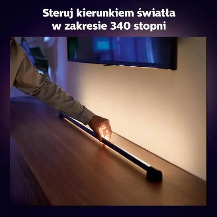 Philips Hue Play Gradient Light Tube Renklı Akıllı Led Aydınlatma, Siyah, 75 cm - 25.000 Saat Ampul Kullanım Ömrü