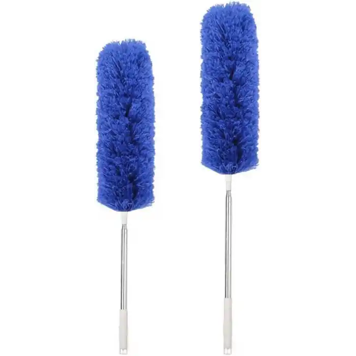Orret Home 240 Cm Teleskopik Uzatılabilir Mikrofiber Yumuşak Başlıklı Toz Alma Fırçası, Püskülü Bükülebilir Dip Köşe Başlık, Boşluk Temizleme Ve Almak İçin Uzayabilir Fırça