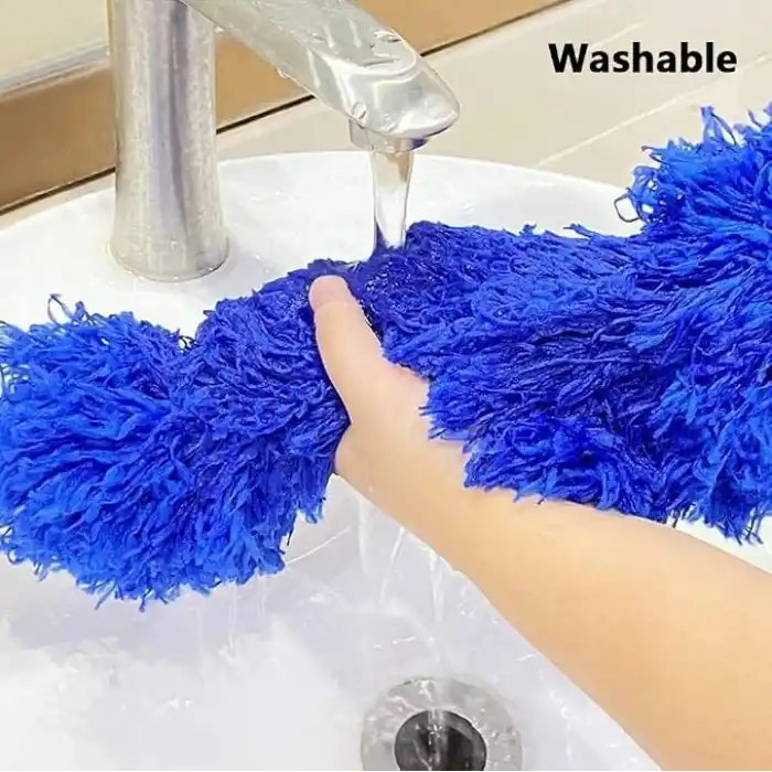 Orret Home 240 Cm Teleskopik Uzatılabilir Mikrofiber Yumuşak Başlıklı Toz Alma Fırçası, Püskülü Bükülebilir Dip Köşe Başlık, Boşluk Temizleme Ve Almak İçin Uzayabilir Fırça