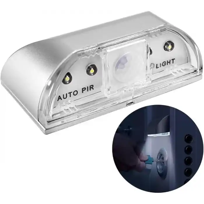 Hareket Sensörlü 4 LEDli Pratik Aydınlatma, Pilli,