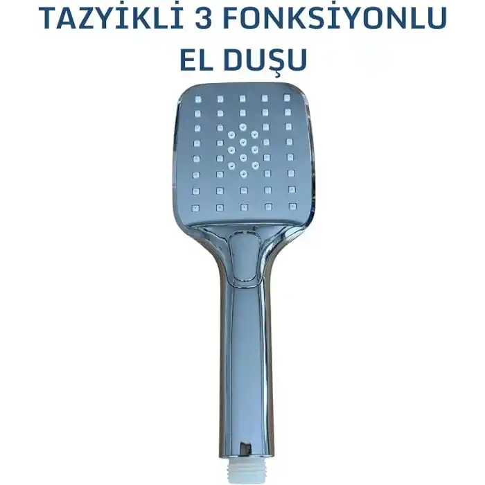 Drom Harmoni Paslanmaz Krom Tepe Duş Seti 5 Yıl Garantili