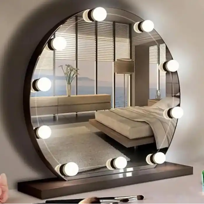 Coverzone 10lu Set Makyaj Aynası Işığı Banyo Yatak Odası Işığı Hoolywood Tarzı Led Makyaj Lambası 3 Farklı Renk Modu Makyaj Odası Işığı Mirror1