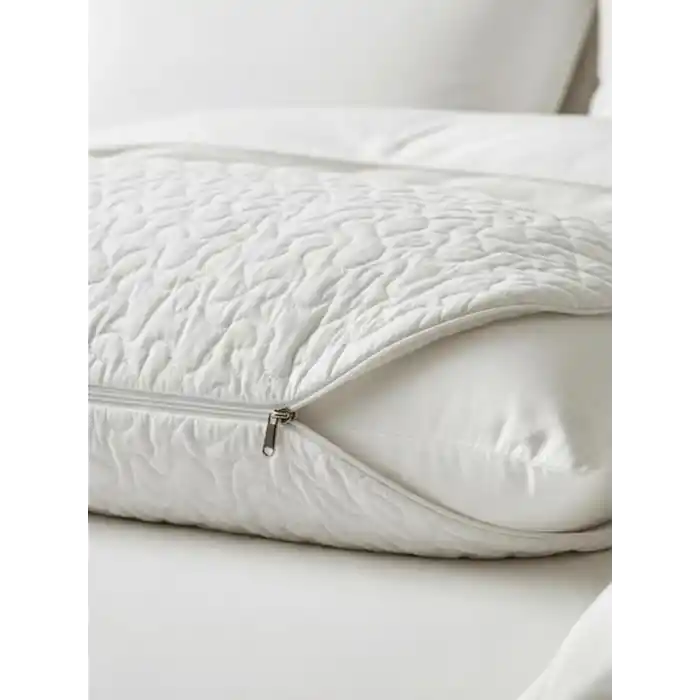 BEYLİNİ 2li Yastık Alezi Sıvı Geçirmez Kapitone Fermuarlı Yıkanabilir Antialerjik Yastık Koruyucu 50x70 CM