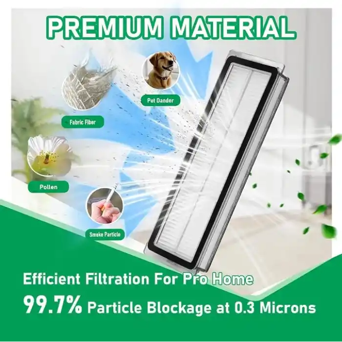 Dreame L10s Ultra/L10 Ultra için 24 parçalı yedek parça seti. L10s Pro Ultra Heat için uygun değildir; elektrikli süpürge aksesuar seti, 2 ana fırça, 4 HEPA filtre, 6 silme pedi, 6 toz torbası