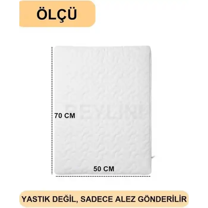 BEYLİNİ 2li Yastık Alezi Sıvı Geçirmez Kapitone Fermuarlı Yıkanabilir Antialerjik Yastık Koruyucu 50x70 CM