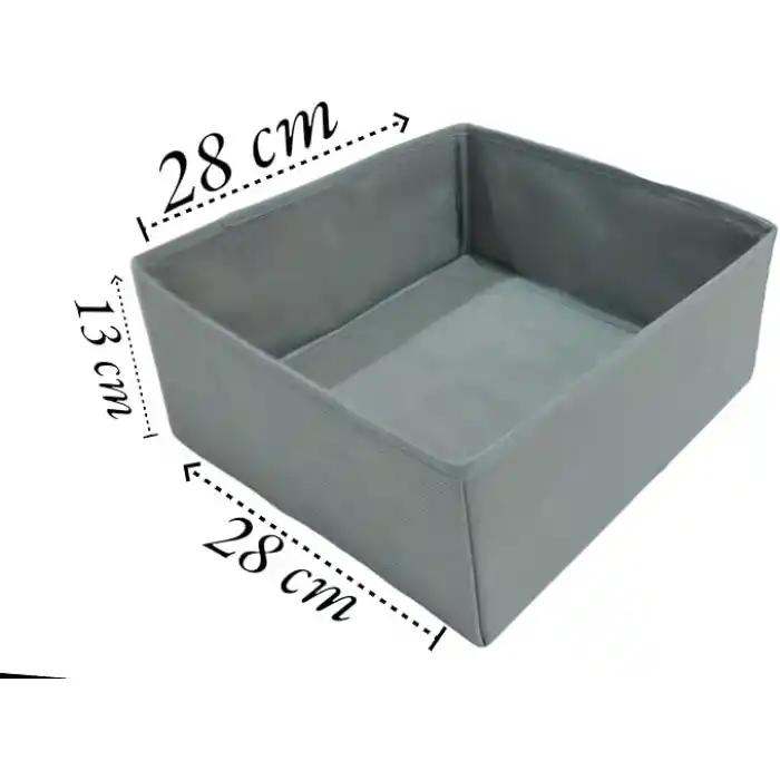 6lı Gri Çekmece İçi Düzenleyici Organizer Set - Çok Amaçlı Dolap İçi Kutu Seti