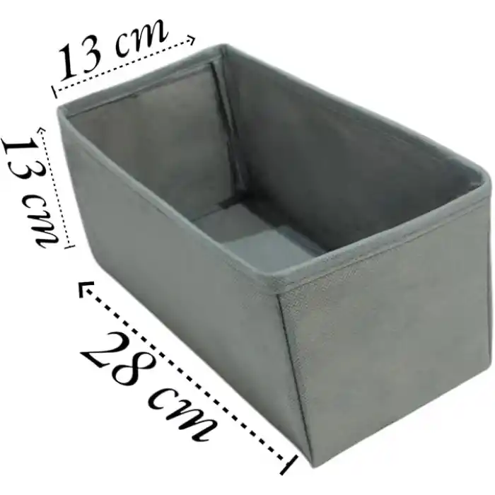 6lı Gri Çekmece İçi Düzenleyici Organizer Set - Çok Amaçlı Dolap İçi Kutu Seti