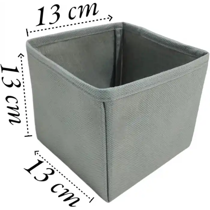 6lı Gri Çekmece İçi Düzenleyici Organizer Set - Çok Amaçlı Dolap İçi Kutu Seti