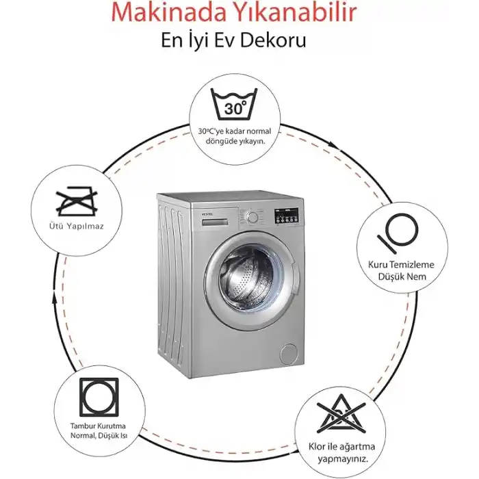 Sevimli Tasarımlı Mikrofiber 2li Takım Banyo Paspası, Kaymaz Taban, Makinede Yıkanabilir (40x60_50x80)