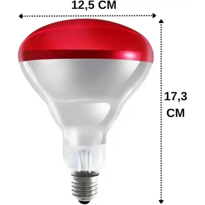 Philips 250W Infrared Kırmızı Ampul E27 Isıtıcılı Lamba Kırmızı Işık