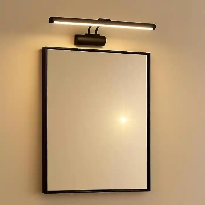 SekaTech Siyah Kasa LED Flüt Resim Aplik | 6W | 3200K Gün Işığı | 35cm | Duvar Tipi Ayna/Tablo Üstü Dekoratif Işık | IP20 İç Mekan Kullanım