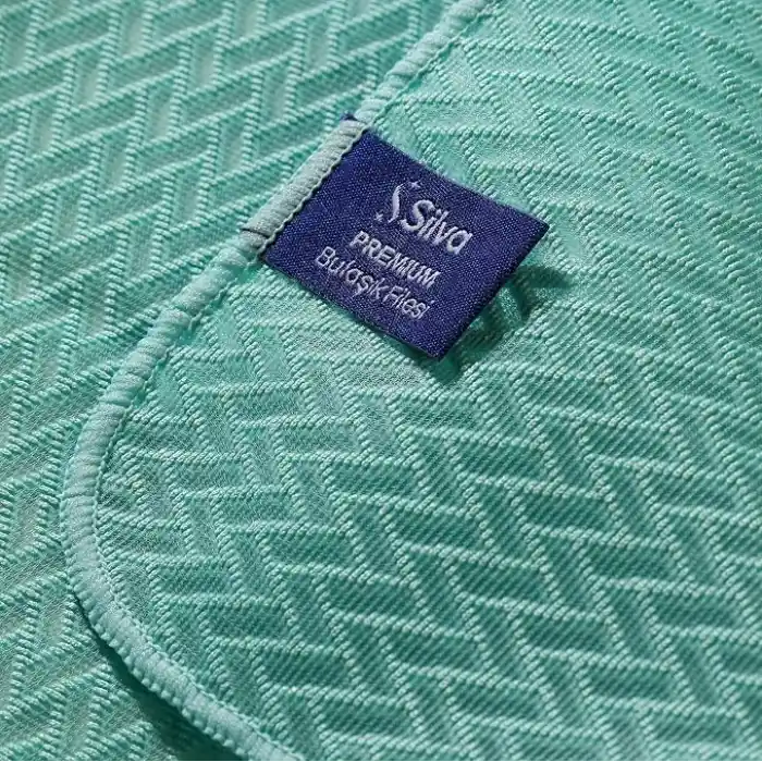 Silva Premium Bulaşık Filesi Balıksırtı Doku 25x25 cm, Mikrofiber Bulaşık Bezi, Az Deterjanla Bol Köpük, Çizmeyen Ovma Gücü, Tencere Tava Cam Porselen İçin, Mint Yeşili