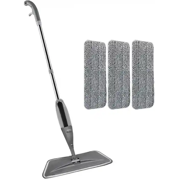 SİSTA SPREY MOP GRİ 3 MİKROFİBER MOPLU TEMİZLİK SETİ