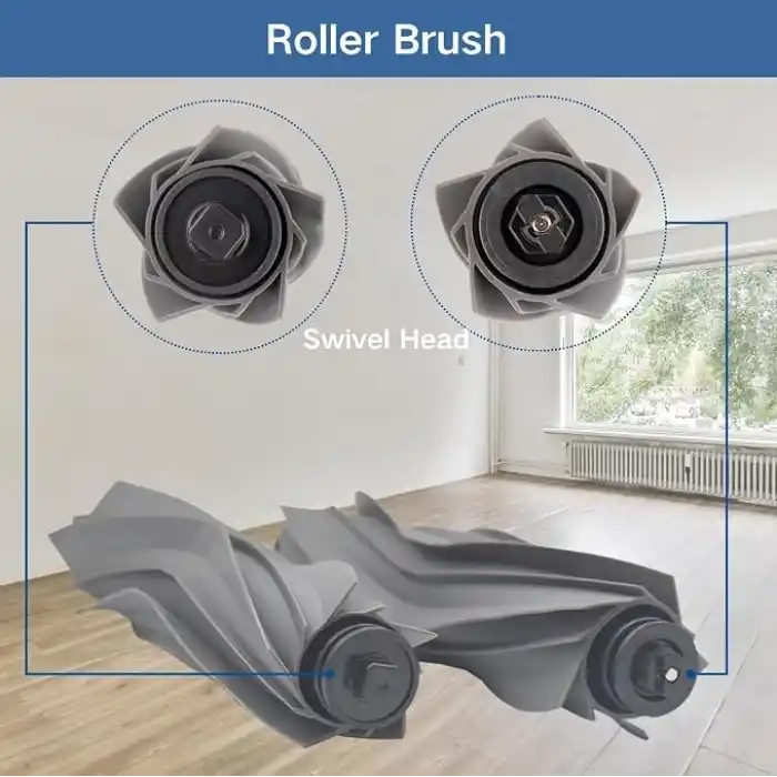 Dreame L40 Ultra | X40 Ultra | Mova P10 Pro Ultra ile uyumlu yedek parça seti - 8 robot elektrikli süpürge torbası, 8 silme pedi, 8 filtre, 6 yan fırça, 2 kauçuk ana fırça