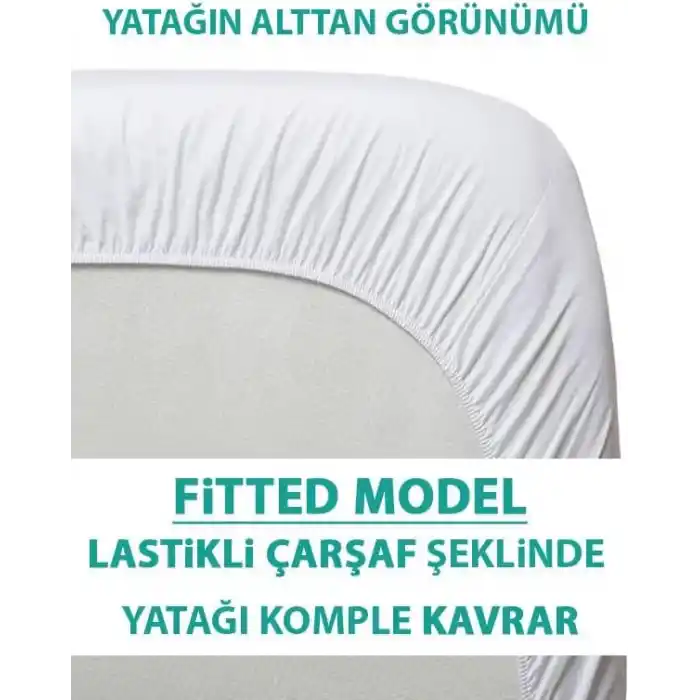 SUVAY%100 Pamuklu Sıvı Geçirmez Bebek Alezi Yatak Koruyucu Bebek Çocuk Park Beşik Kreş Anaokulu Alezi (60 x 120)