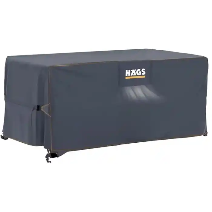 Haegs Bahçe Mobilyası Örtüsü, 250-210-90cm, Ağır Hizmet Oxford Kumaş, Su Geçirmez, Dış Mekan Veranda Masa Örtüsü, Havalandırmalı Masa ve Sandalye Koruma Kılıfı - Gri