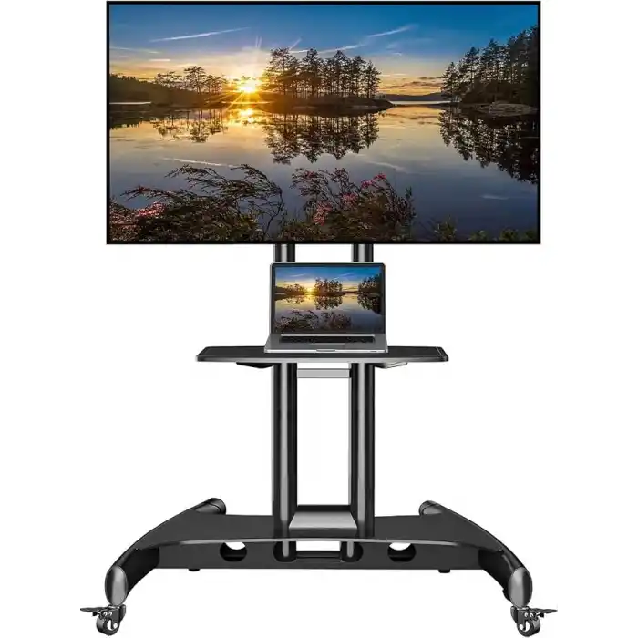 North Bayou NB AVA1500-60-1P LCD LED OLED Plazma Düz Panel Ekranlar için 32-75 inch TUV Sertifikalı Tekerlekli Profosyonel TV Sehpası